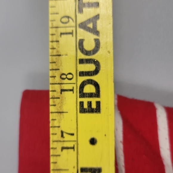 Gap Stretch Y2K Striped Red Cropped Tube Top - Picture 5 of 8